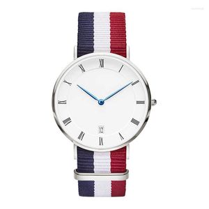 Montres-bracelets en Nylon Style calendrier complet Quartz femmes montre Top marque montres mode décontracté poignet Relojes