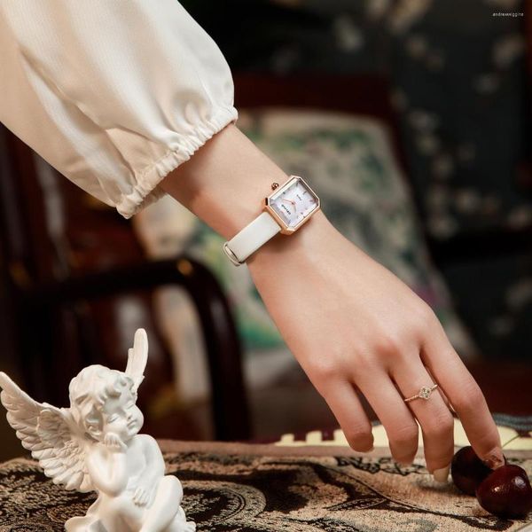 Relojes de pulsera OBLVLO, marca superior, elegante reloj para mujer, acero, lujo, cuarzo, regalo, diseño femenino