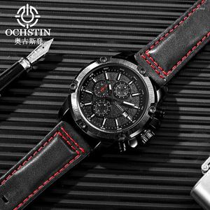 Montre-bracelets Ochstin 2024 Navigator Simple et confortable Série de navigation originale Mouvement multi-fonctionnel Watch Men's Quartz