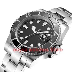 Polshorloges ocysa logo mechanische automatische mannen kijken relogio masculino keramische bezel sport heren mode horloges top polshorloge polshorloge