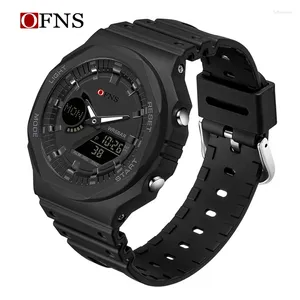 Montre-bracelets de montres masculines décontractées 50m 50m Sport Quartz Sport pour mâle Male