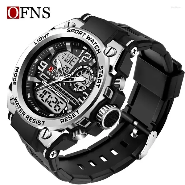 Muñecos de pulsera de la marca Top Brand Men's Watches 5atm Impermeable de lujo G Sport Sport Military Wallwatch Quartz Watch para hombres LED Digital Reloj