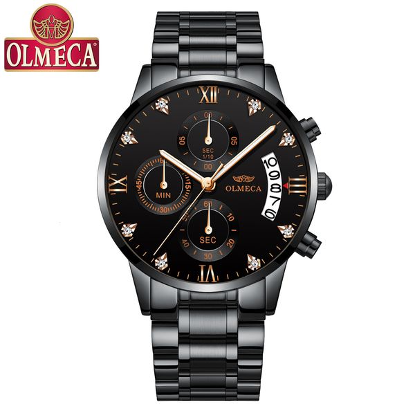 Relojes de pulsera Olmeca Moda Relojes para hombre Top Brand Luxury Relogio Masculino Reloj Hombres Regalo Vestido de negocios Masculino Cuarzo Fecha Reloj 230905