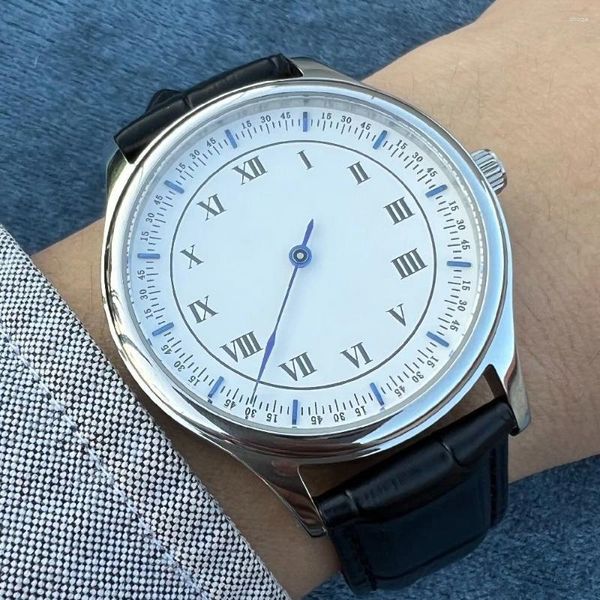 Montre-bracelets une main montre des hommes de luxe de 40 mm sans logo quartz miyota mouvement sapphire verre 50m horloges imperméables Lebosin