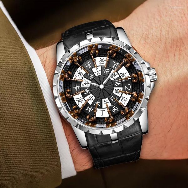 Montres-bracelets ONOLA Premium Brand Montre de luxe pour homme Étanche Cuir Business Quartz