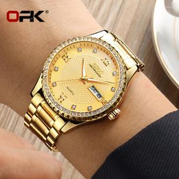 Horloges OPK Brand Selling Double Calendar Quartz Watch Heren