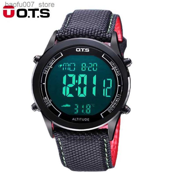 Mujeres de pulsera OTS Mens Sports 30 metros Implaz de agua Led Militar Mens Fashion Watch