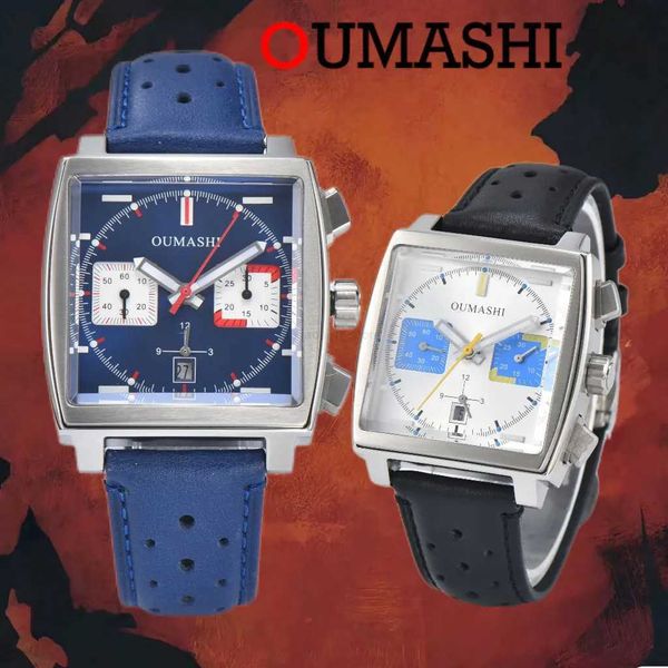 Relojes de pulsera Oumashi 7750 Relojes de buceo ETA Automático Multifunción Cronógrafo Movimiento Acero inoxidable Impermeable Relojes de pulsera para hombre L2303