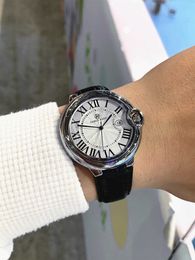 Montre-bracelets Pablo Raez Top AAA Blue Mens and Womens Luxury Brand de haute qualité Roman proportionnel Watch Imperproofing Date Ultra Thin Watch T240524