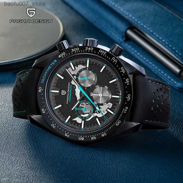 Mujeres de pulsera pagani 2023 luna nueva masculina es top top luxury cuarzo para hombres deportes ar zafiro espejo impermeable relojes