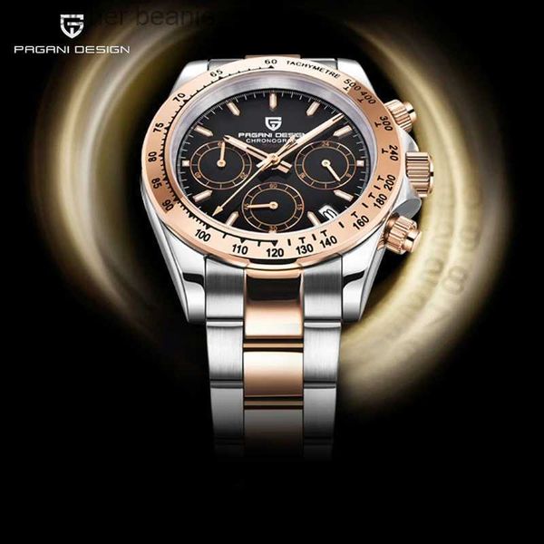 Montre-bracelets Pagani Design Mens Gold Luxury Sports Quartz Mens 100m Imperproofing Automatic Date Timing Watch Mens 2023C24410