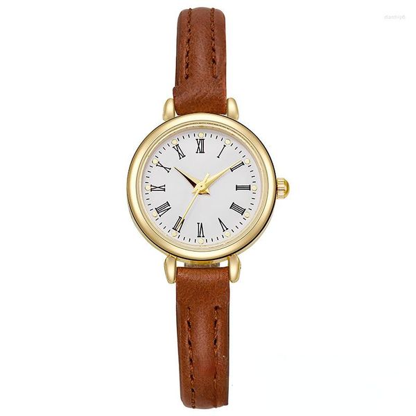 Montres-bracelets POPACC Light Luxe Montres exquises pour femmes Tempérament Simple Quartz Amis Cadeau Filles Décoration quotidienne