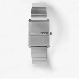Horloges Puls Neutraal Horloge Retro Vierkant Persoonlijkheid Heren Eenvoudig Modieus Waterdicht Paar