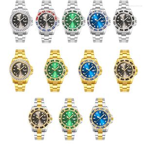 Montres-bracelets Quartz Montres pour hommes Top Business Vert Étanche En Acier Inoxydable Homme Montre-Bracelet De Luxe Lumineux Date Automatique Qualité De Plongée