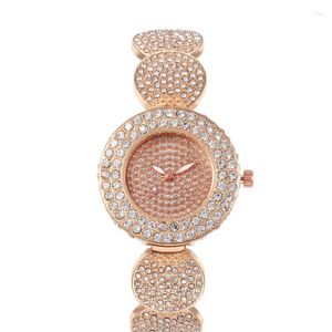 Montres-bracelets montre à quartz pour femmes avec bande en acier et incrustation de diamants personnalisés mode tendance loisirs étudiant fille montres
