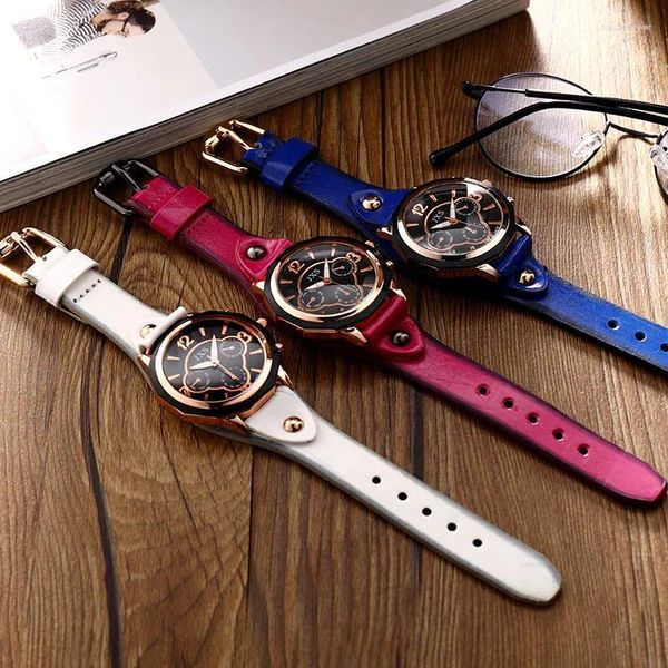 Relojes de pulsera Reloj de cuarzo Reloj de cristal azul de alta gama Vida impermeable Distinguido Hombre y damas Reloj Regalo Venta de productos 2023