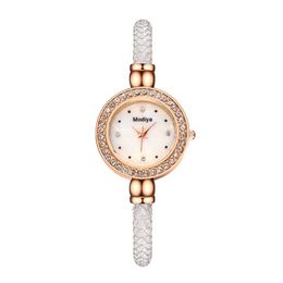Relojes de pulsera Cuarzo Mujeres Moda Damas Negocios Pulsera Floral Lujo Exquisito Reloj Casual