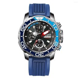 Montre-bracelets Reef Tiger Men Automatic Watch 45 mm Mécanique montre la bracele