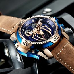 Horloges Reef TigerRT Ontwerp Automatisch Voor Heren Horloge Spider Wijzerplaat Met Kalender Armband Relogios Masculin 231110