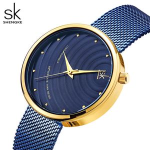 Horloges Relogio Feminino Mode Dameshorloges Zwart stalen gaas quartz horloge voor eenvoudige elegante golvende wijzerplaatarmband montre de luxe geschenken A69