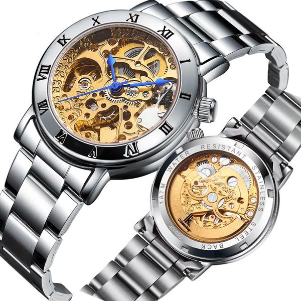 Relojes de pulsera Relogio Feminino IK COLORING Relojes para mujer Señoras Reloj de pulsera esqueleto automático Relojes mecánicos impermeablesRelojes de pulsera