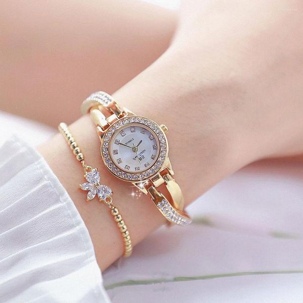 Montres-bracelets Relogio Feminino Watch Full Diamond Women's Fashion Waterproof Quartz Ladies Jewelry