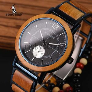 Montres-bracelets Relogio Masculino BOBO BIRD Hommes en bois es Top Marque de luxe Femmes élégantes Grands cadeaux pour les amoureux Accepter la gravure 0703