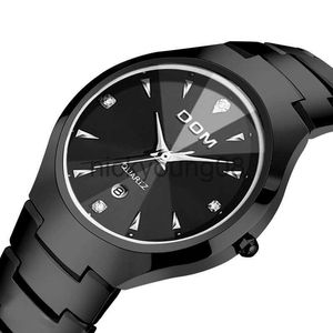 Horloges Relogio Masculino DOM 698 Echt % Tungsten Staal Mannen Quartz Luxe Casual Diamant Mannelijke Pols Jurk Waterdicht 0703
