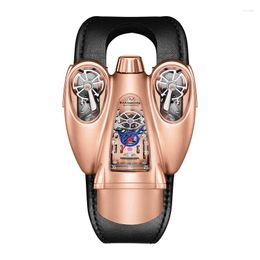 Polshorloges relogio masculino Hanboro horloge voor mannen mode automatisch mechanisch kwarts polshorloge 50m waterdichte dual