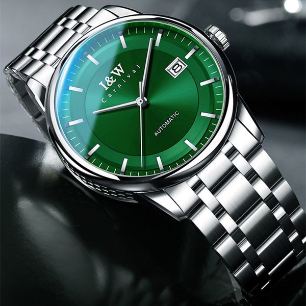 Montres-bracelets Relogio Masculino I W montres mécaniques pour hommes marque de luxe automatique montre-bracelet d'affaires 30 M étanche Reloj Hombre 230905