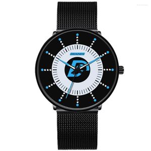 Montres-bracelets Relogio Masculino hommes montres à Quartz lumineuses haut de gamme marque hommes mode tenue décontractée montre maille acier ceinture