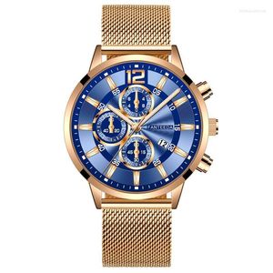 Montre-bracelets Relogio Masculino Men's Fashion 2022 Calendrier décontracté montres