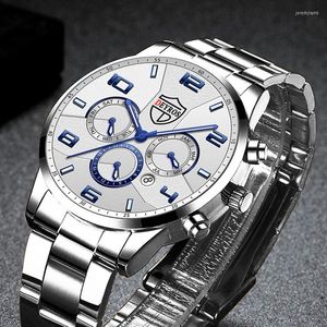 Relojes de pulsera Reloj Hombre 2022 Moda para hombre Relojes deportivos Hombres de lujo Negocios Acero inoxidable Reloj de cuarzo Reloj luminoso Relogio Masculino