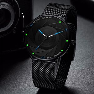 Montre-bracelets Reloj Hombre Watches Mens 2022 Minimaliste Ultra mince en acier inoxydable Belon Quartz Men de montre Business Clock Renogio MAS 284O