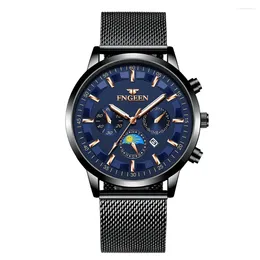 Montre-bracelets Relojes Hombre 2024 Fashion Quartz Watch Man Hour Date Affichage analogique Affichage Quartz Watch Horloge masculine Erkek Saat Business Men's Watches