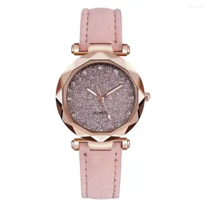 Montres-bracelets strass étoile ciel argent rose femmes montre loisirs mode tendance porter ceinture de gel montres à quartz vintage cadeau montre-bracelet