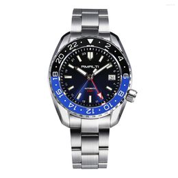 Mujeres de pulsera Rmalti Diver hombre NH34 Black Blue Gmt Luxury Alta calidad Reloj mecánica Mecánica Sapphire 20 Bar BGW9