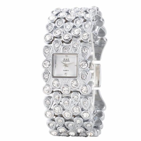 Montre-bracelets Rose Fashion Bracelet Watchs Women Ladies Dames Consulture de Noël Crystal Reloj Mujeres Relogio Femininowristwatches Wri