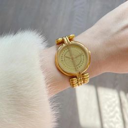 Horloges Rudolf Watch Dames Vintage Zelfgemaakt Quartz Stalen Band Klein Goud Mode Waterdicht