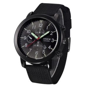 Relojes de pulsera Relojes del ejército ruso Hombres XI Luminoso Nylon Reloj Fecha Calendario Casual Cuarzo Relogio Masculino Montre Homme Militaire288o