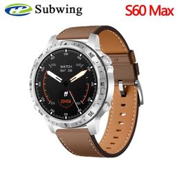 Montres-bracelets S60 Max Smart Watch Chargeur sans fil 1,62 pouces 420mAh 480 * 480 Charge sans fil Hommes Smartwatch Bluetooth Appel 24329