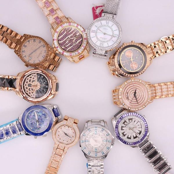 ¡¡¡Rebajas de relojes de pulsera!!! Descuento Melissa cerámica cristal diamantes de imitación señora hombres mujeres reloj Japón Mov't horas pulsera de Metal regalo de niña