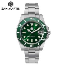 San Martin herenhorloge 405 mm luxe duiker watergeest V3 NH35 automatisch mechanisch saffier spiegel 200 m waterdicht BGW9 lichtgevend 230802