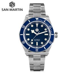 Relojes de pulsera San Martin Vintage BB58 NH35 40mm Diver Luxury Men Watch Automático Mecánico Top Brand Business Reloj de pulsera Zafiro 20 Bar 230802