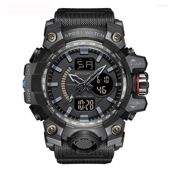 Relojes de pulsera SANDA 3132, relojes militares de lujo para hombre, reloj deportivo resistente al agua de primera marca, reloj de pulsera para hombre, reloj Relogio