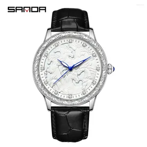 Montre-bracelets Sanda 7012 Business de mode classique Quartz Quartz montre pour les hommes