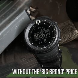 Relojes de pulsera Sanda marca hombres cronógrafo reloj deportivo moda hombre LED digital impermeable reloj militar relojes relogio masculino 230410