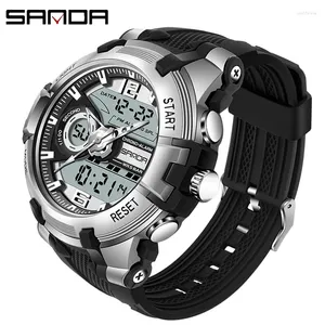 Montre-bracelets Sanda Men's Milit Watch G Style Brand Sports LED Digital 50m imperméable S Horloge masculine Relogie Masculino