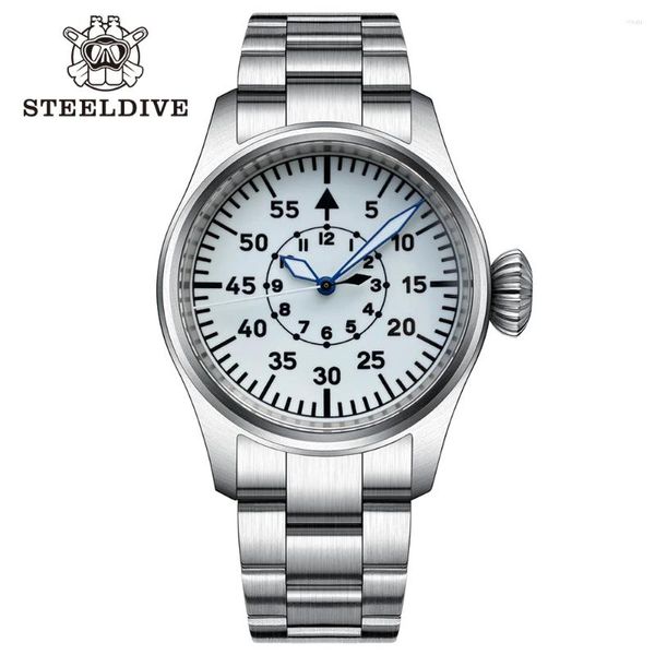 Wallwatches SD1928B Llegada No Logotipo Luminoso 39 mm Diseño simple NH35 Automático Relogio de buceo impermeable de 200 m con corona de 10 mm