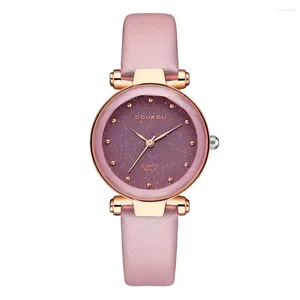 Horloges Sdotter 2024 Collectie Mode Vrouwen Jurk Horloges Topmerk Hoge Kwaliteit Lederen Band Polshorloge Relojes Feminino Mulheres